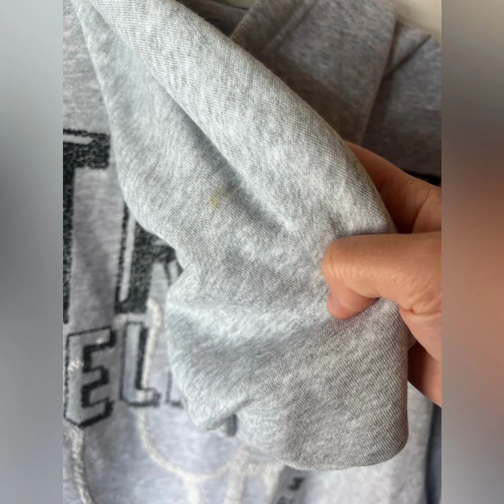 New Mens True Religion L Hooded Sweatshirt Gray Hoodie Zip‎ Up Jacket